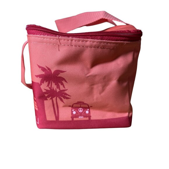 Trader Joe's‎ Mini Insulated Bag Lunch Box Melon Peach Color Zipper NWT - Picture 5 of 9